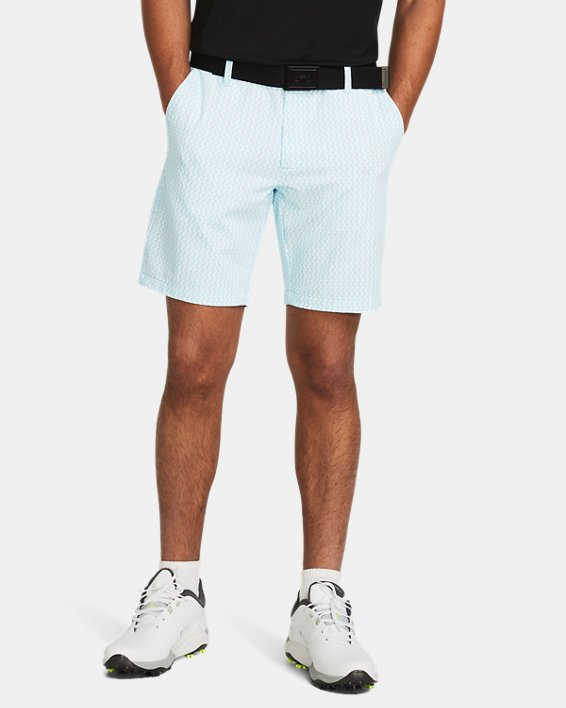 Men's UA Drive Printed Tapered Shorts, White, pdpMainDesktop image number 0